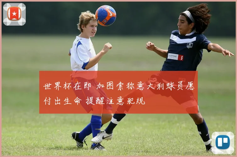 世界杯在即 加图索称意大利球员愿付出生命 提醒注意犯规